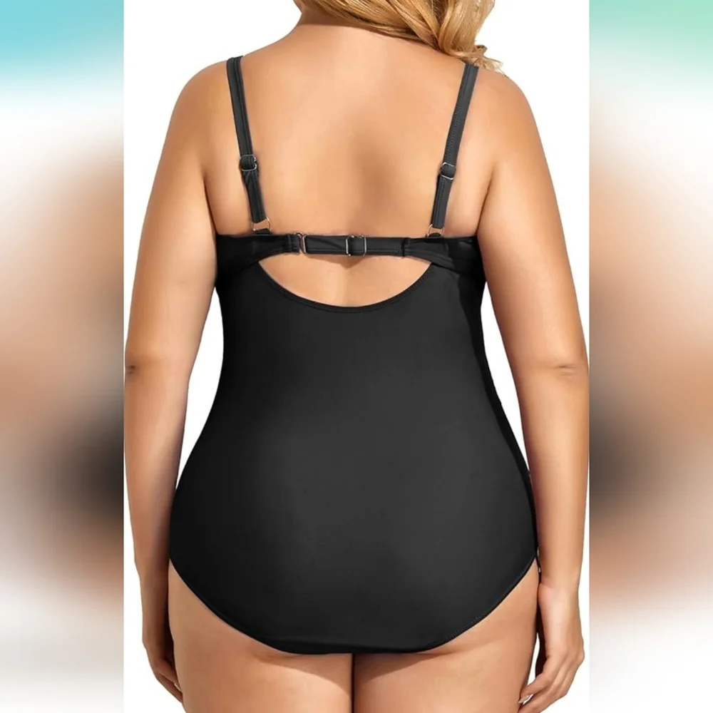 AQUA EVE vintage tummy control swimsuit